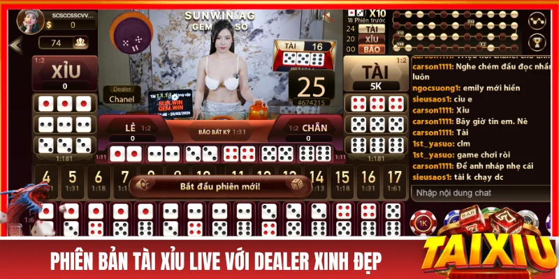 Tài Xỉu SUNWIN - Cẩm Nang Hướng Dẫn Cho Các Tân Binh 2026 Phiên bản tài xỉu live với Dealer xinh đẹp
